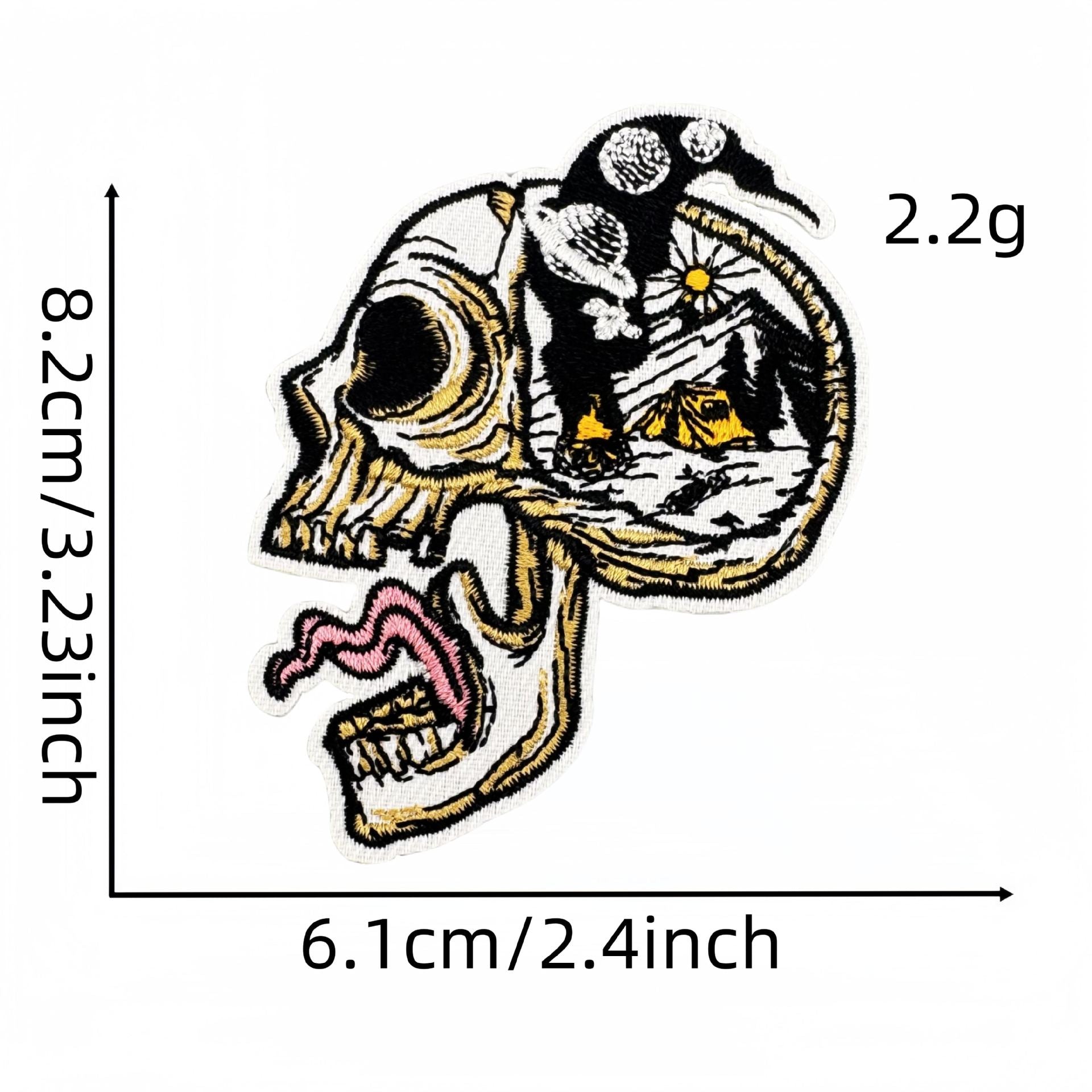 Wholesale Landscape skull car cloth sticker green landscape graffiti series decoration